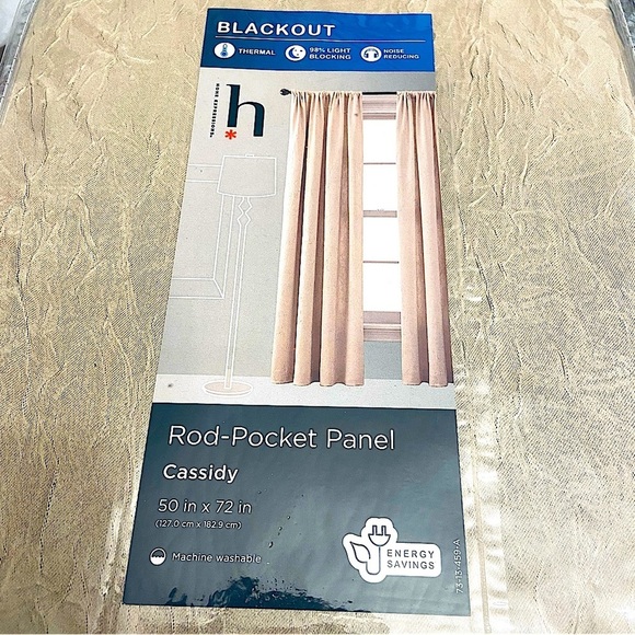 Home Expression Cassidy Blackout 72” Length Curtains Set With Scalloped Valance - Picture 2 of 9